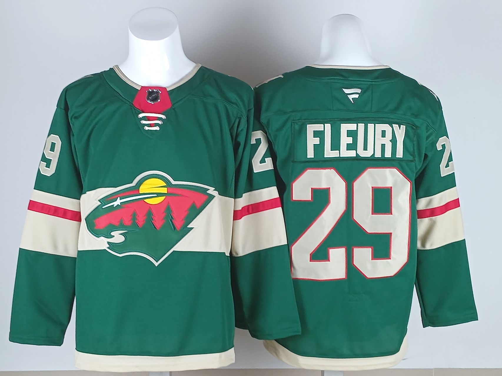 Men 2026 Minnesota Wild #29 Fleury Green NHL Jersey style 01-0